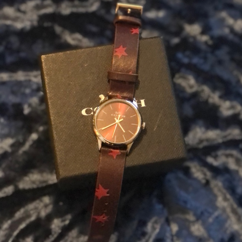 Genuine Leather Coach Watch